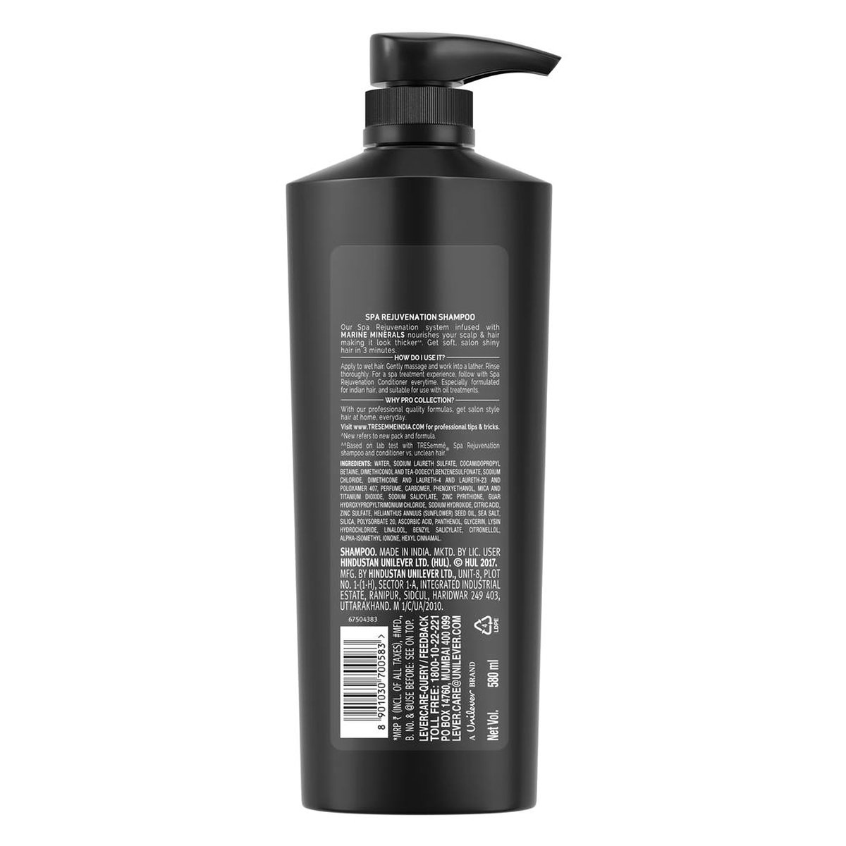 Tresemme SPA Rejuvenation Shampoo, 580 ml, Pack of 1 Tresemme SPA Rejuvenation Shampoo, 580 ml, Pack of 1