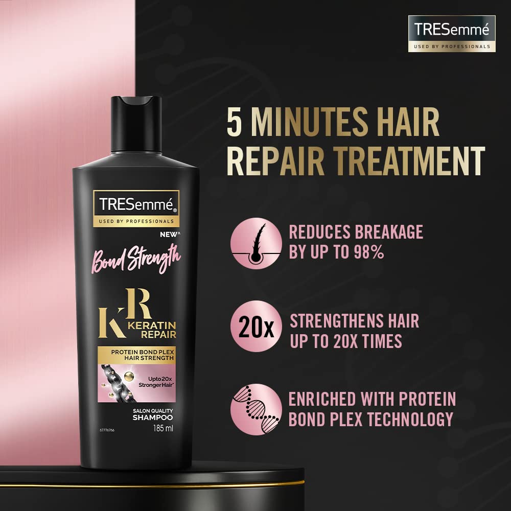 Tresemme Keratin Repair Bond Strength Shampoo, 185 ml, Pack of 1 Tresemme Keratin Repair Bond Strength Shampoo, 185 ml, Pack of 1