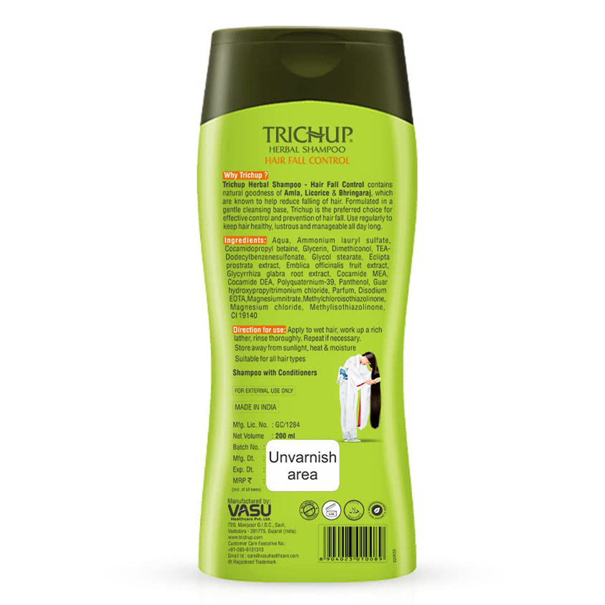 Trichup Hair Fall Control Shampoo 200Ml, Pack of 1 Trichup Hair Fall Control Shampoo 200Ml, Pack of 1