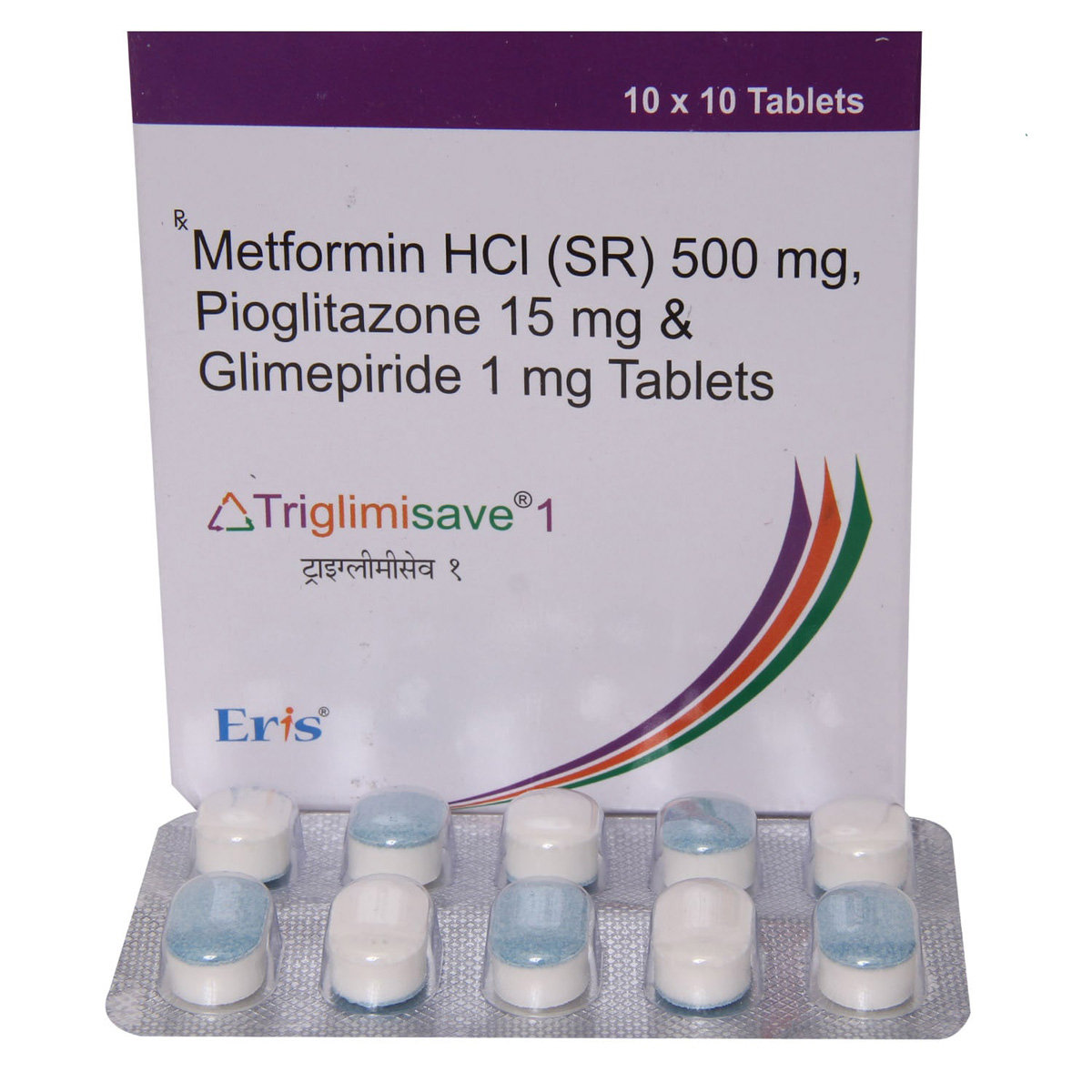 Triglimisave 1 Tablet 10's, Pack of 10 TABLETS Triglimisave 1 Tablet 10's, Pack of 10 TABLETS