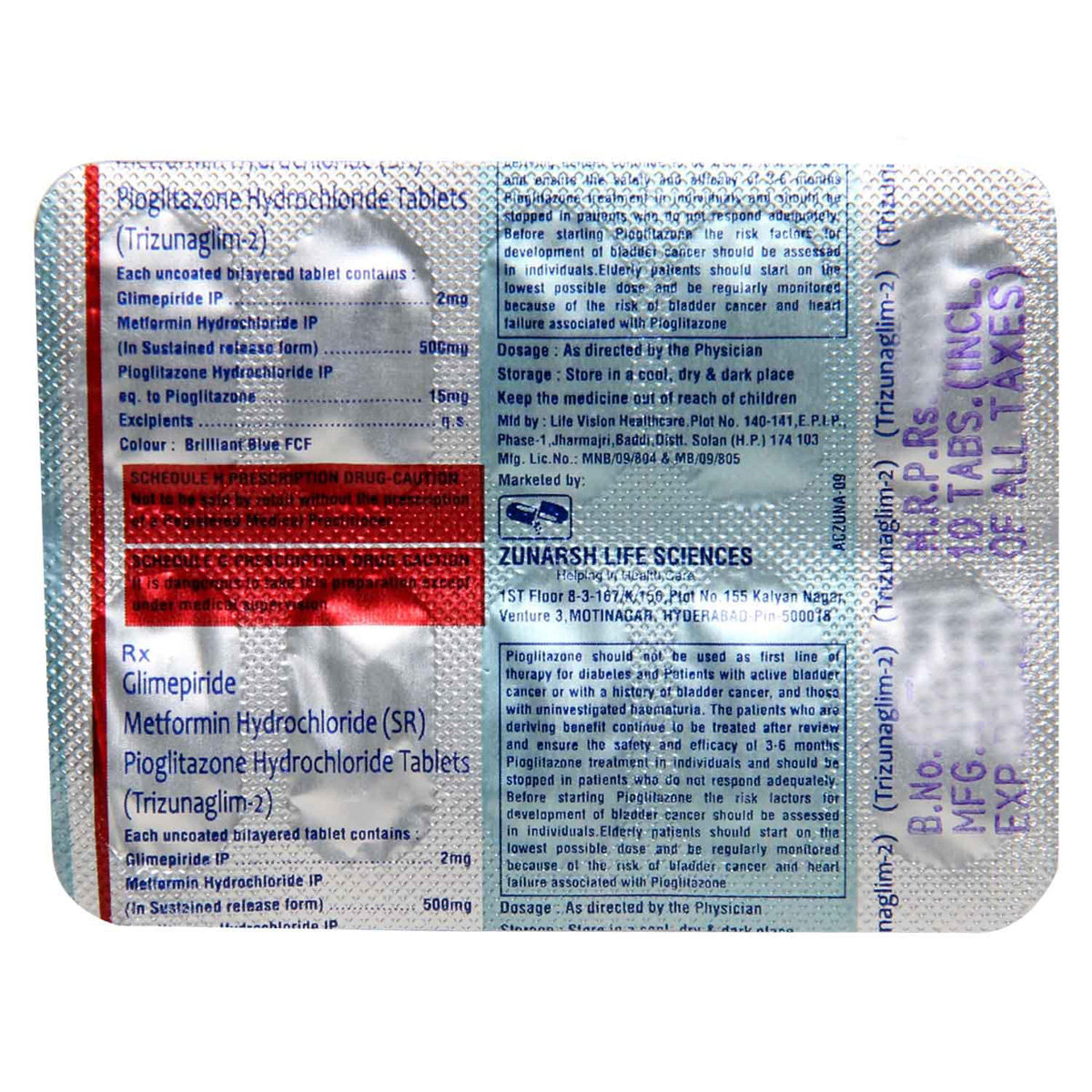 Trizunaglim-2 Tablet 10's, Pack of 10 TABLETS Trizunaglim-2 Tablet 10's, Pack of 10 TABLETS