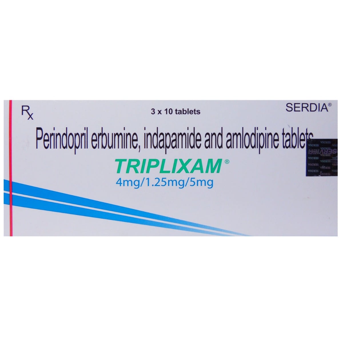 Triplixam 4mg/1.25mg/5mg Tablet 10's, Pack of 10 TABLETS Triplixam 4mg/1.25mg/5mg Tablet 10's, Pack of 10 TABLETS