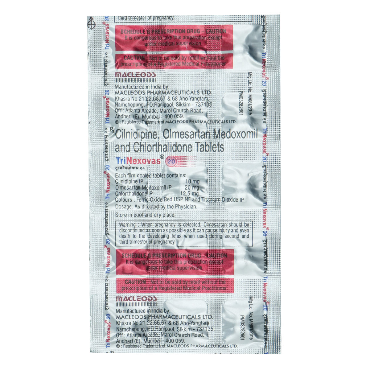 Trinexovas 20 Tablet 15's, Pack of 15 TABLETS Trinexovas 20 Tablet 15's, Pack of 15 TABLETS