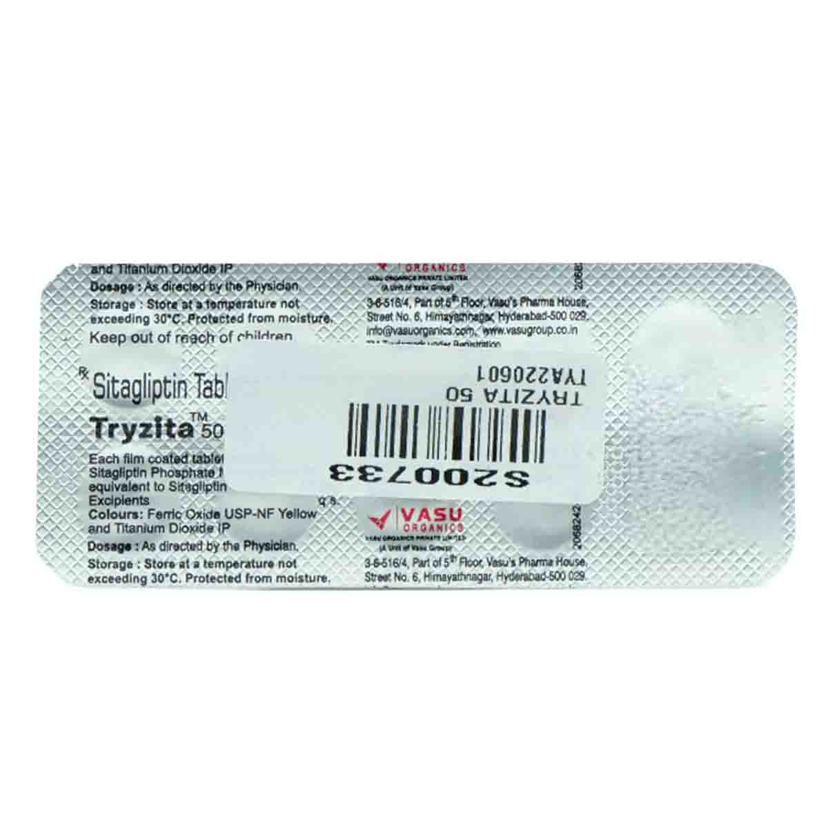 Tryzita 50 Tablet 10's, Pack of 10 TabletS Tryzita 50 Tablet 10's, Pack of 10 TabletS