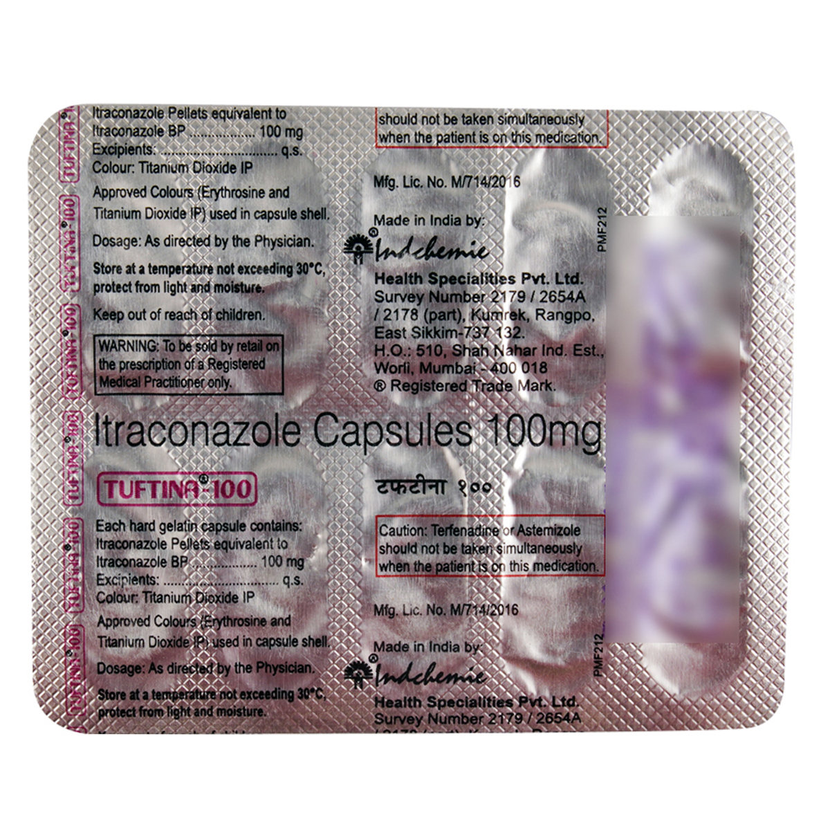 Tuftina-100 Capsule 10's, Pack of 10 CAPSULES Tuftina-100 Capsule 10's, Pack of 10 CAPSULES