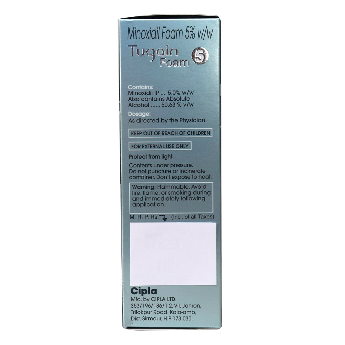 Tugain 5% Foam 60 gm, Pack of 1 FOAM Tugain 5% Foam 60 gm, Pack of 1 FOAM