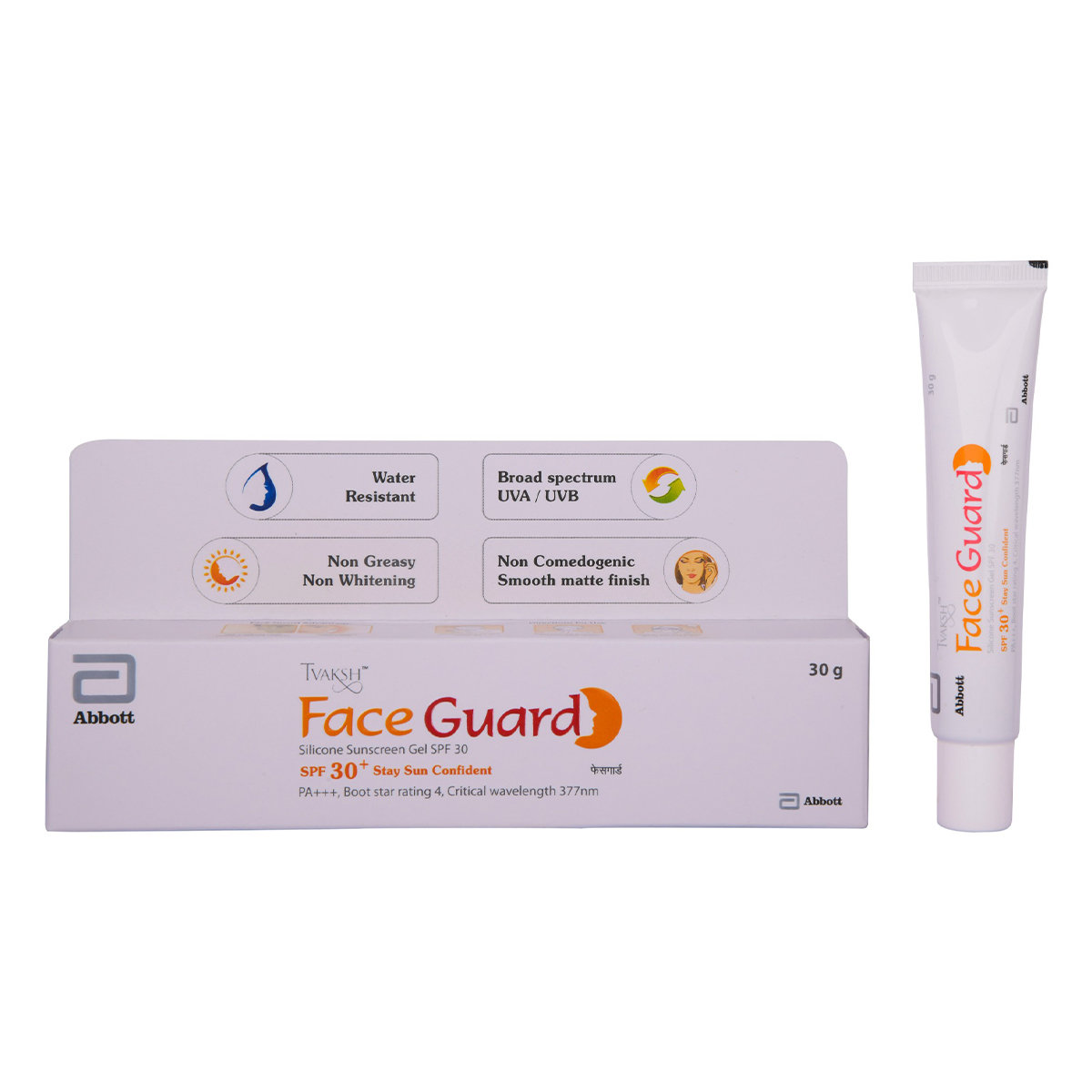 Tvaksh Face Guard SPF 30+ PA+++ Silicon Sunscreen Gel, 30 gm, Pack of 1 Tvaksh Face Guard SPF 30+ PA+++ Silicon Sunscreen Gel, 30 gm, Pack of 1