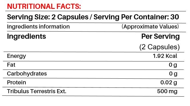 The Vitamin Company Tribulus, 60 Capsules, Pack of 1 The Vitamin Company Tribulus, 60 Capsules, Pack of 1