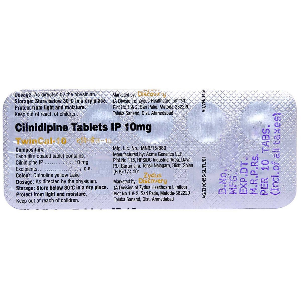 Twincal-10 Tablet 10's, Pack of 10 TABLETS Twincal-10 Tablet 10's, Pack of 10 TABLETS