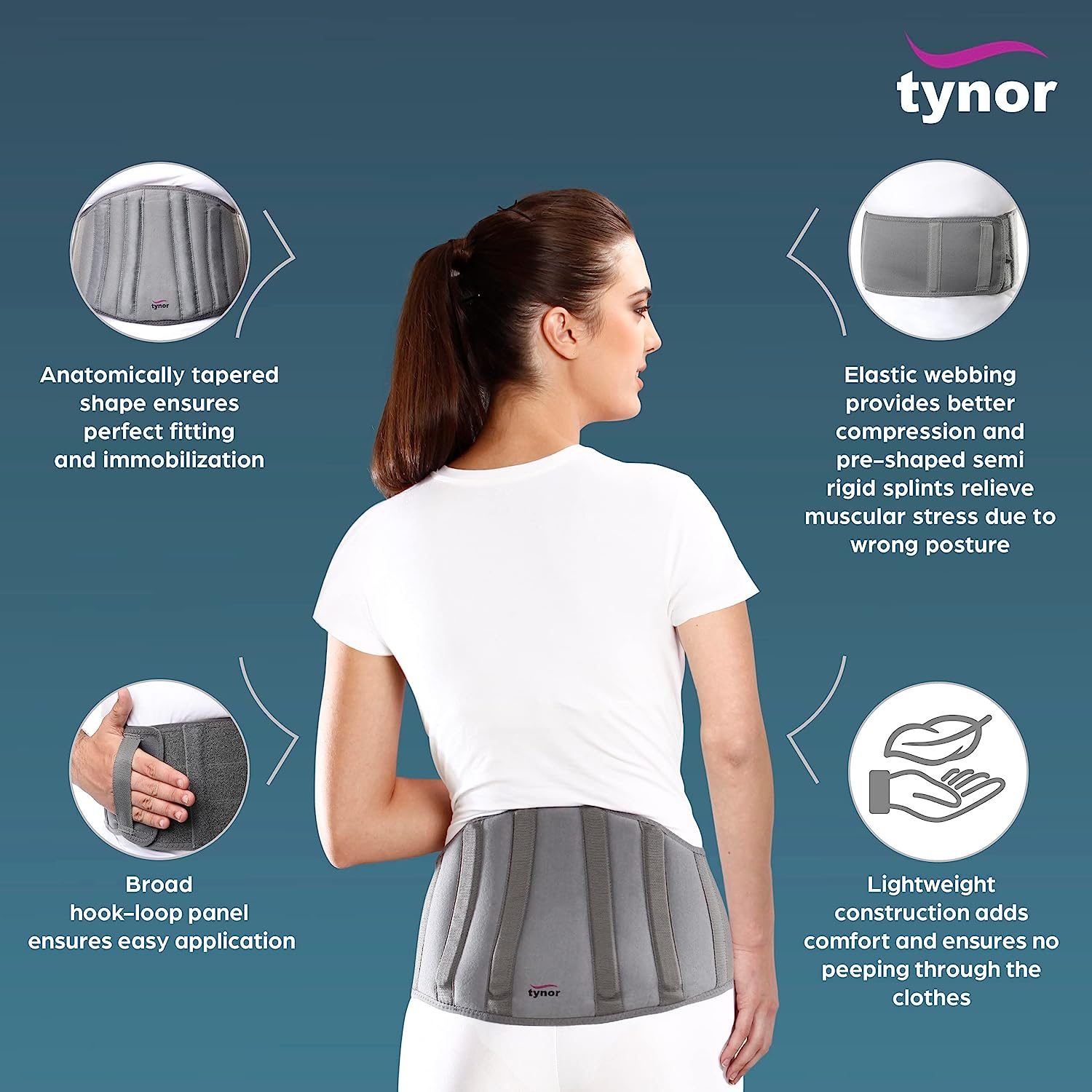 Tynor Lumbo Support Belt Universal, 1 Count, Pack of 1 Tynor Lumbo Support Belt Universal, 1 Count, Pack of 1