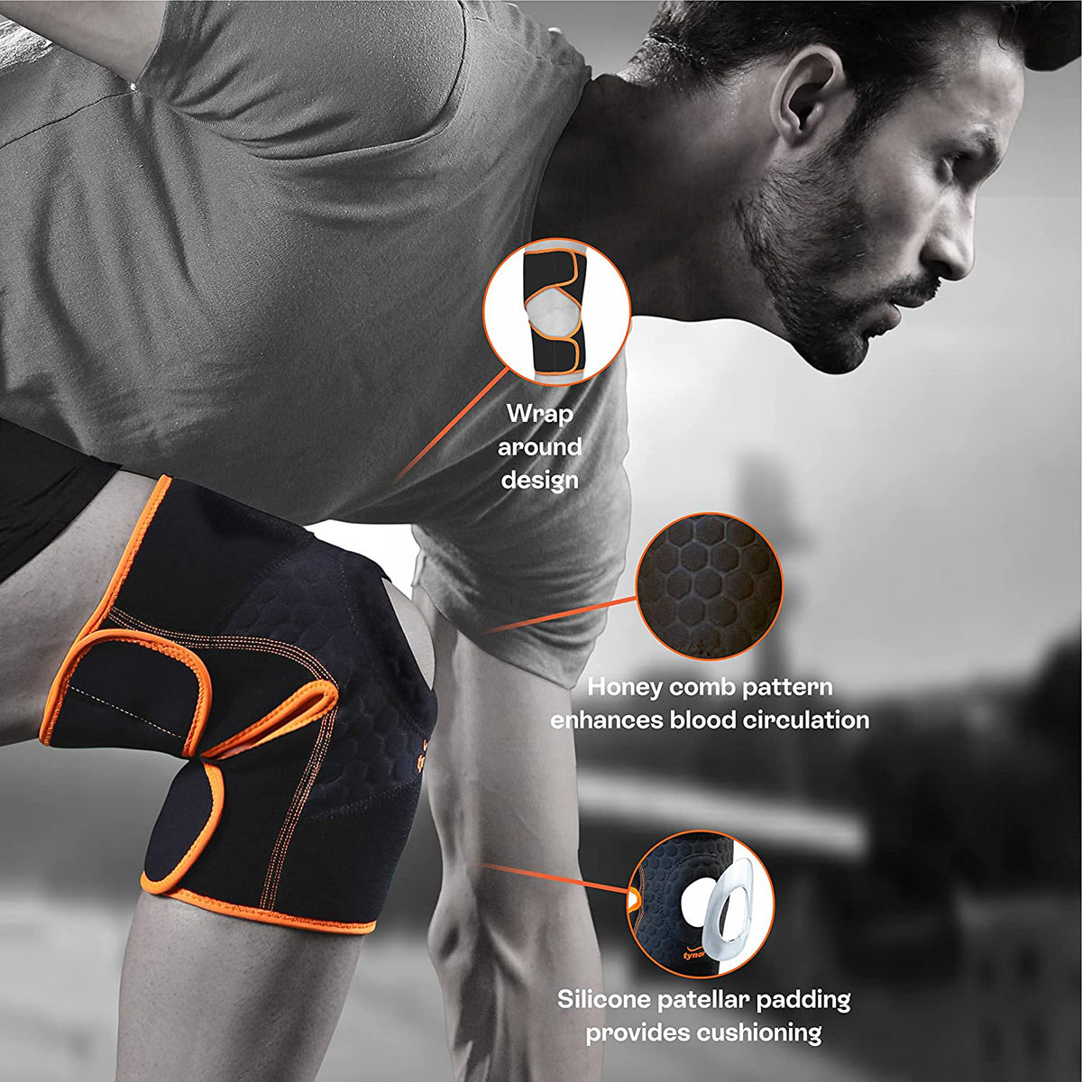 Tynor Knee Wrap Neoprone Universal, 1 Count, Pack of 1 Tynor Knee Wrap Neoprone Universal, 1 Count, Pack of 1