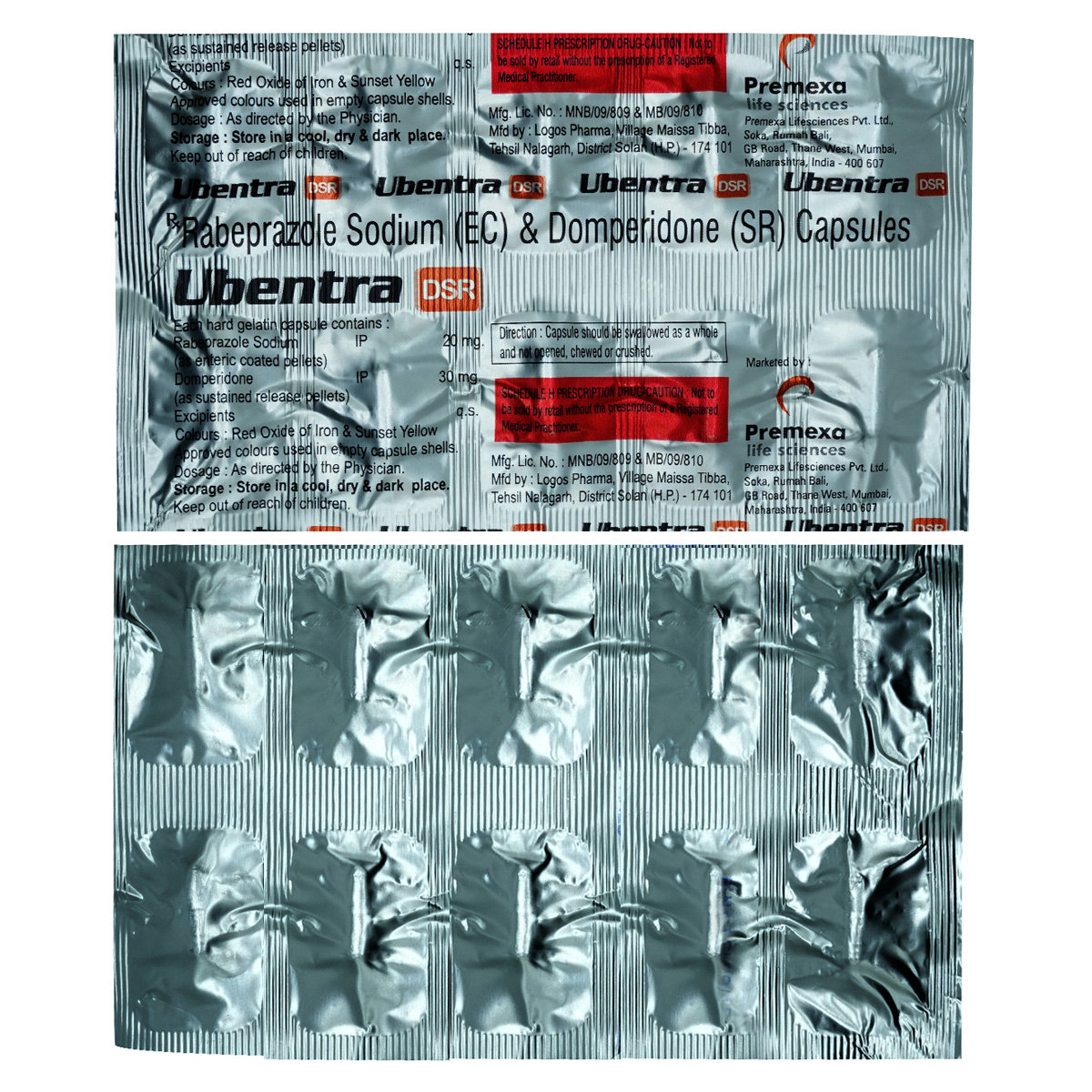Ubentra DSR Capsule 10's, Pack of 10 Ubentra DSR Capsule 10's, Pack of 10