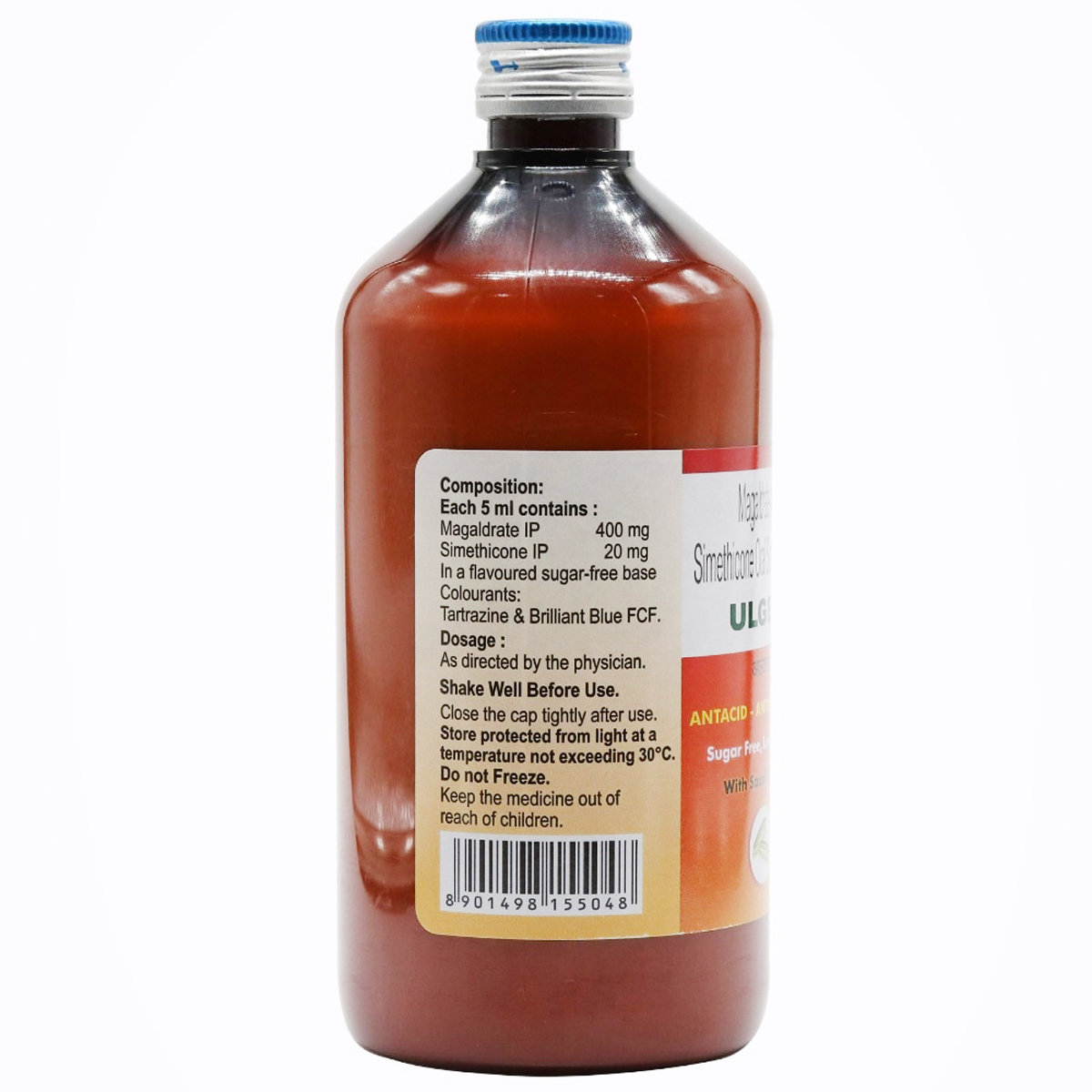 Ulgel Sugar Free Saunf Flavour Suspension 450 ml, Pack of 1 Suspension Ulgel Sugar Free Saunf Flavour Suspension 450 ml, Pack of 1 Suspension