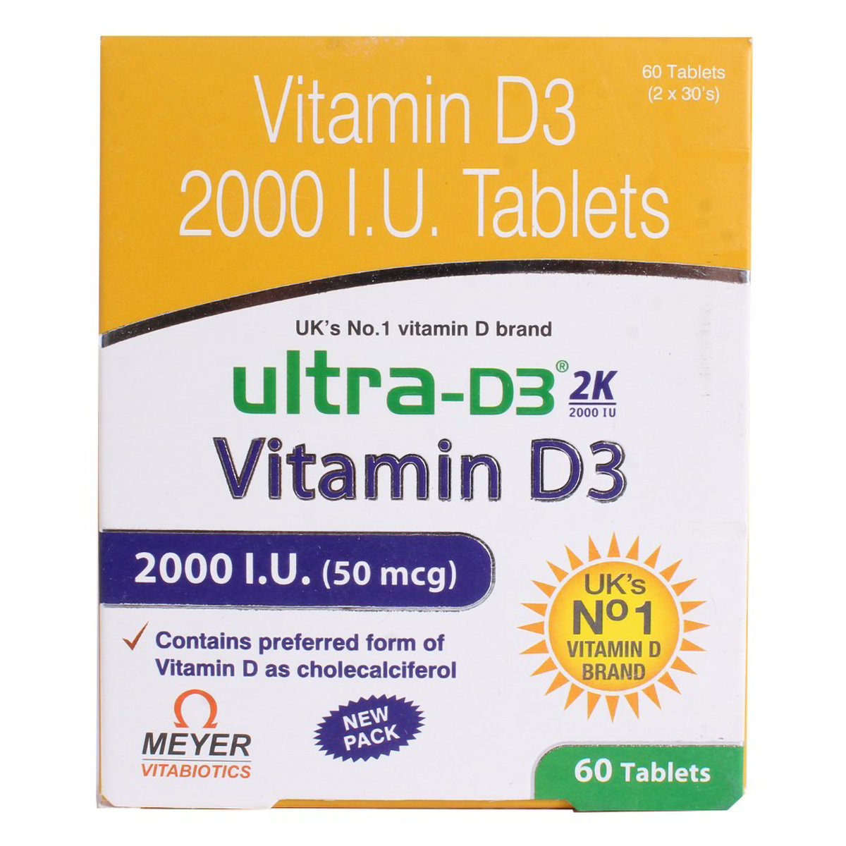 Ultra D3 2K Tablet 30's, Pack of 30 Ultra D3 2K Tablet 30's, Pack of 30
