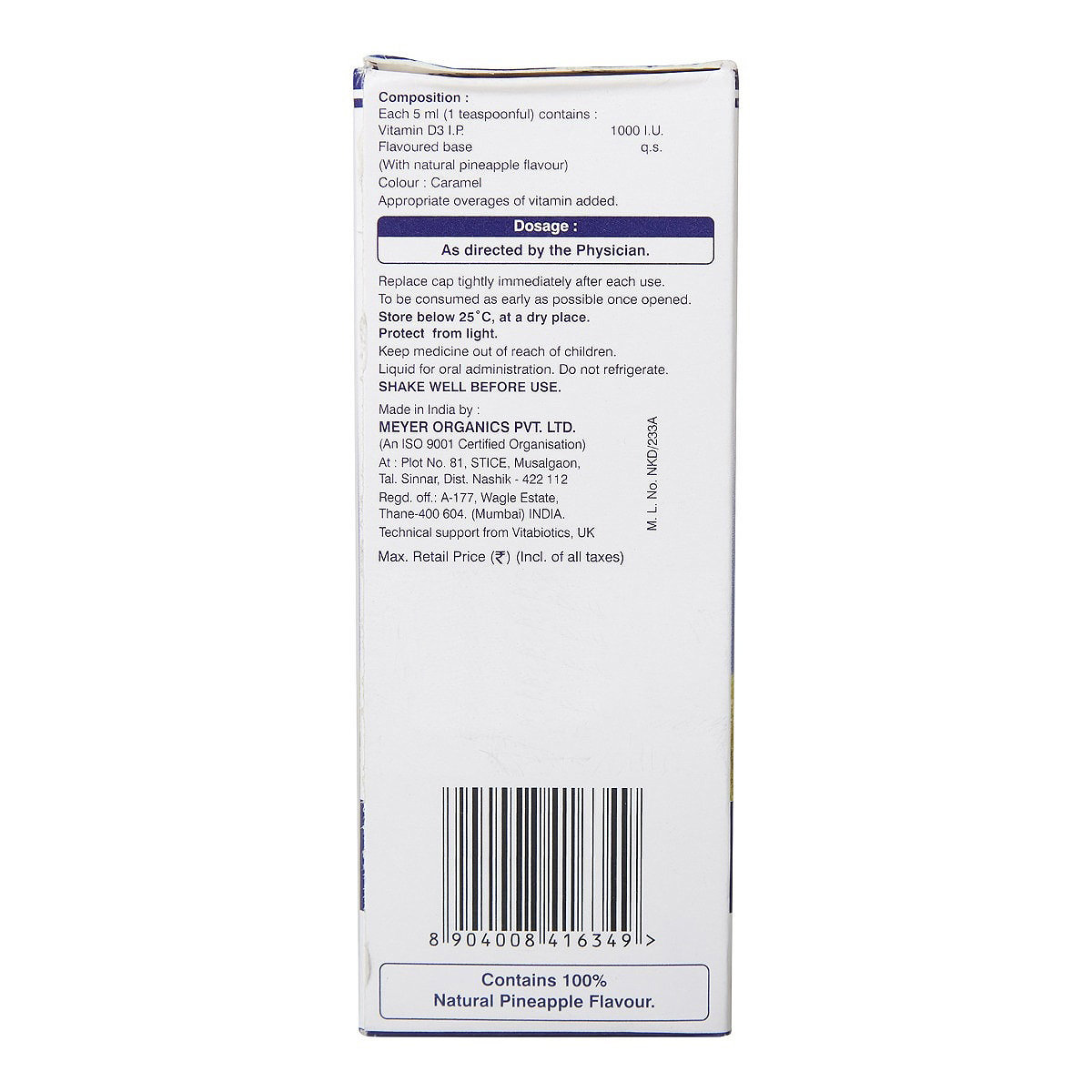 Ultra D3 Syrup 100 ml, Pack of 1 Ultra D3 Syrup 100 ml, Pack of 1