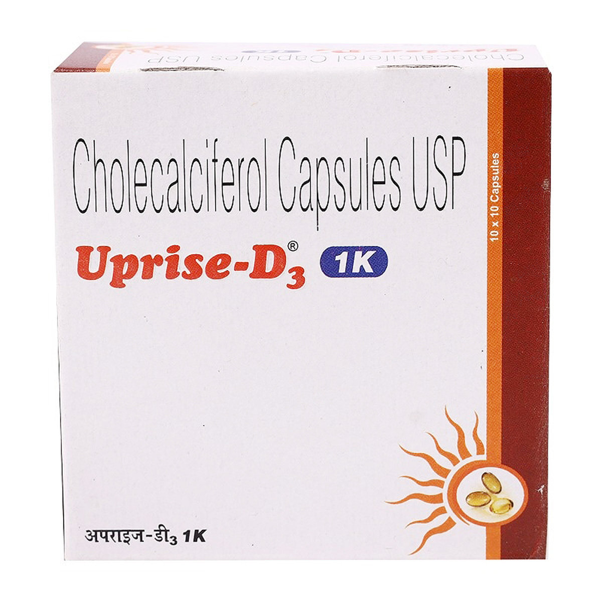 Uprise-D3 1000IU Capsule 10's, Pack of 10 Uprise-D3 1000IU Capsule 10's, Pack of 10