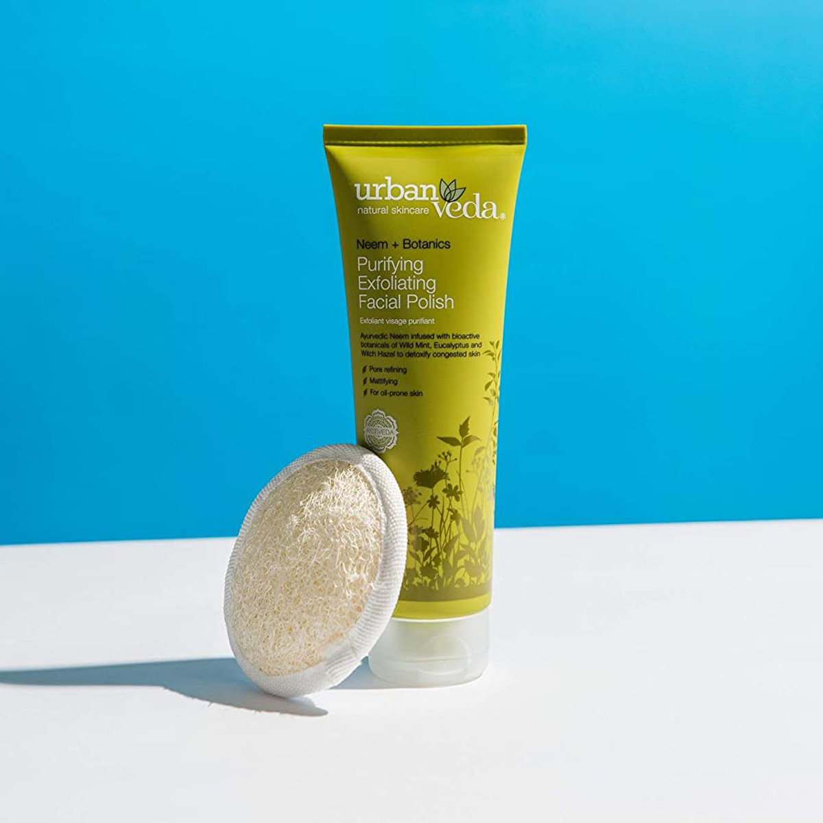 Urbanveda Purifying Exfoliating Facial Polish 125 ml | Neem, Wild Mint, Witch Hazel, Eucalyptus | Deep Cleansing | Pore Refining | For Oil Prone Skin, Pack of 1 Urbanveda Purifying Exfoliating Facial Polish 125 ml | Neem, Wild Mint, Witch Hazel, Eucalyptus | Deep Cleansing | Pore Refining | For Oil Prone Skin, Pack of 1