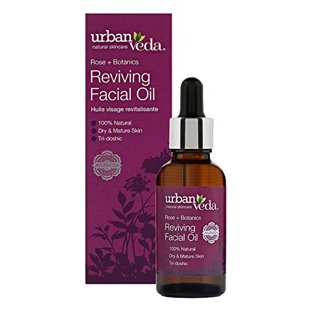 Urbanveda Reviving Facial Oil 30 ml | 100% Natural | Intense Revitalisation | For Dry And Mature Skin, Pack of 1 Urbanveda Reviving Facial Oil 30 ml | 100% Natural | Intense Revitalisation | For Dry And Mature Skin, Pack of 1