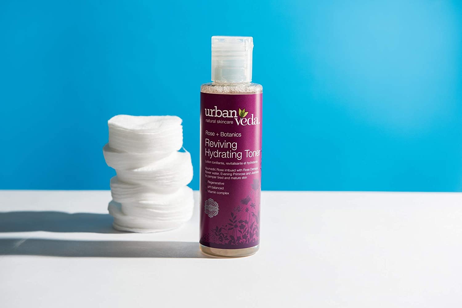 Urban Veda Reviving Hydrating Toner 150 ml | Rose, Rose Damask Flower Water, Primrose, Jasmine | Regenerate & Improve Complexion | pH Balanced | For Tired & Mature Skin, Pack of 1 Urban Veda Reviving Hydrating Toner 150 ml | Rose, Rose Damask Flower Water, Primrose, Jasmine | Regenerate & Improve Complexion | pH Balanced | For Tired & Mature Skin, Pack of 1