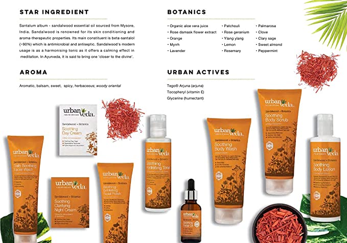 Urban Veda Soothing Body Lotion 250 ml | Sandalwood, Aloe Vera, Ylang Ylang | Soothes & Calm Destressed Skin | Enhance Skin Tone | For Normal To Sensitive Skin, Pack of 1 Urban Veda Soothing Body Lotion 250 ml | Sandalwood, Aloe Vera, Ylang Ylang | Soothes & Calm Destressed Skin | Enhance Skin Tone | For Normal To Sensitive Skin, Pack of 1