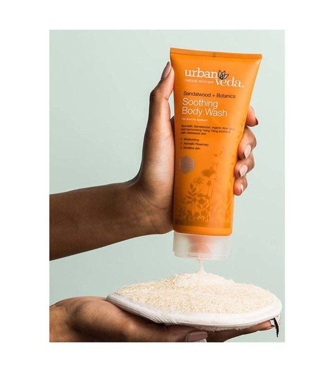 Urban Veda Soothing Body Wash 200 ml | Sandalwood, Aloe Vera, Ylang Ylang | Moisturises Skin | Fights Dehydrated Skin | For Destressed Skin Refief, Pack of 1 Urban Veda Soothing Body Wash 200 ml | Sandalwood, Aloe Vera, Ylang Ylang | Moisturises Skin | Fights Dehydrated Skin | For Destressed Skin Refief, Pack of 1