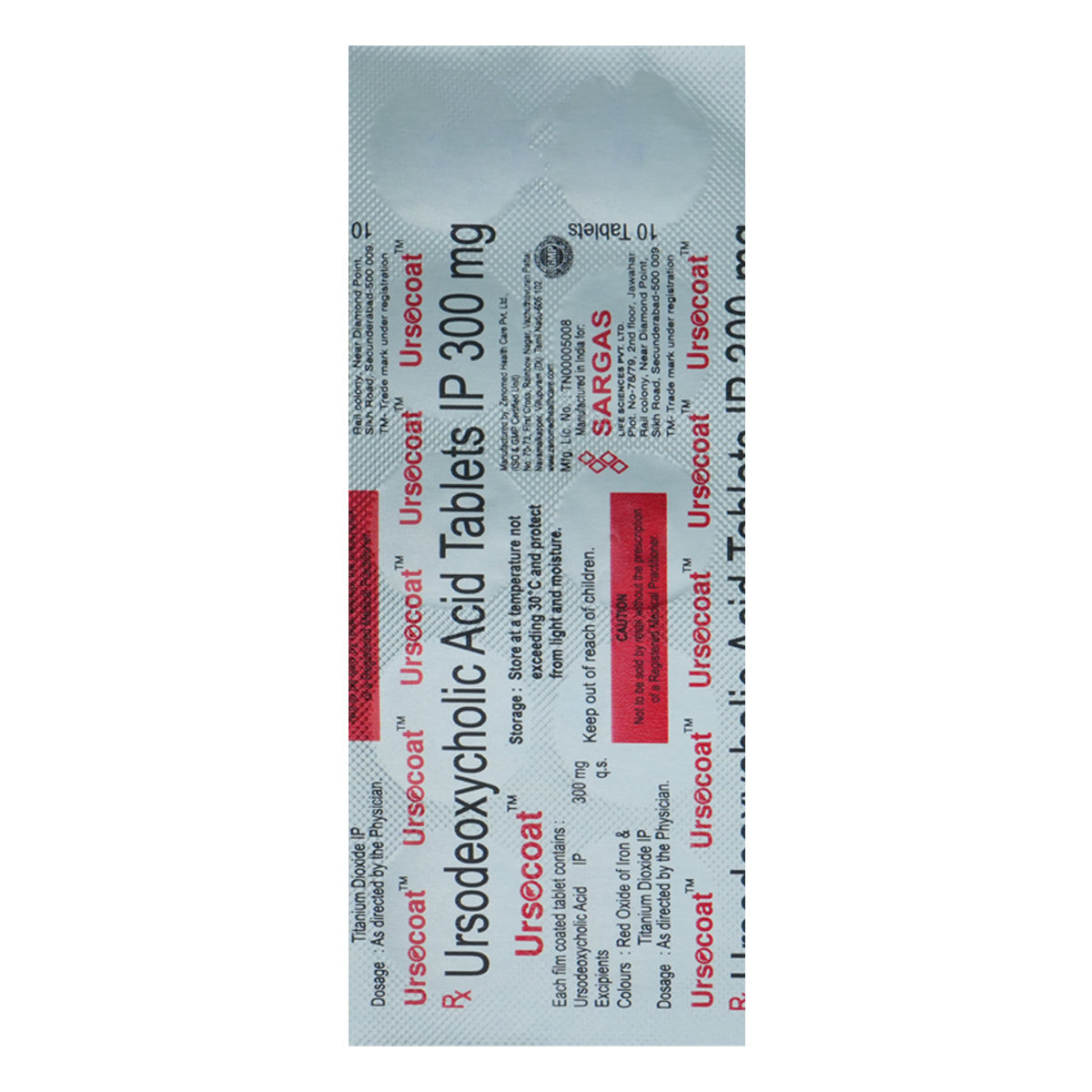 Ursocoat Tablet 10's, Pack of 10 TabletS Ursocoat Tablet 10's, Pack of 10 TabletS