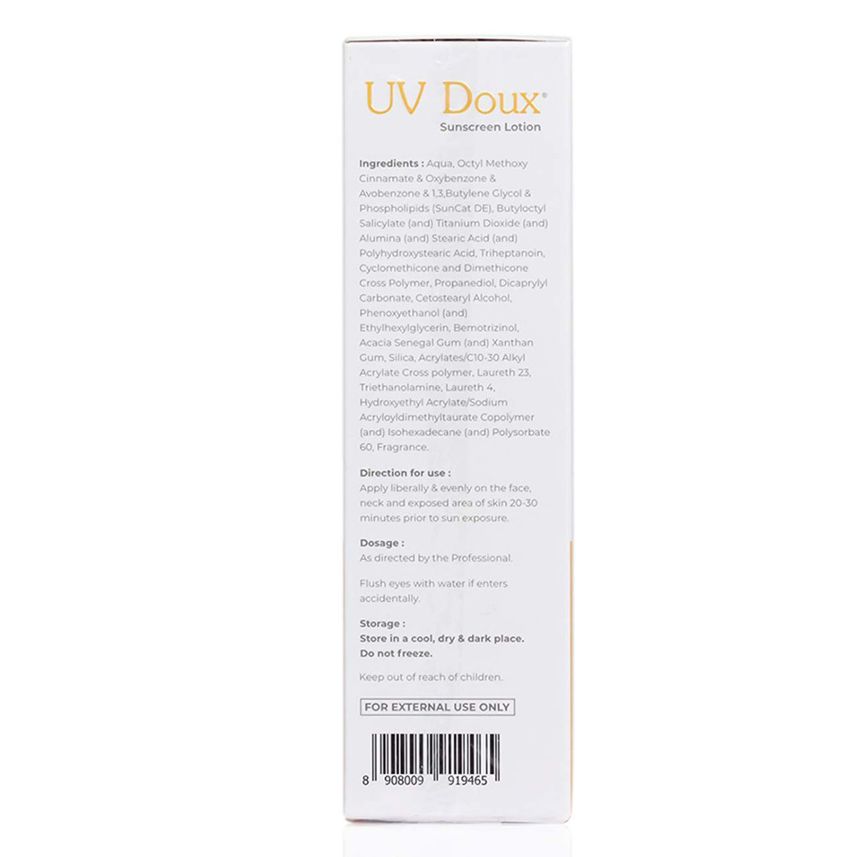 UV Doux SPF30 Sunscreen Lotion 50 ml, Pack of 1 UV Doux SPF30 Sunscreen Lotion 50 ml, Pack of 1