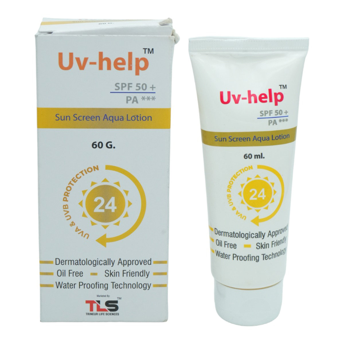 UV-Help Aqua SPF 50+ Lotion 60 gm, Pack of 1 UV-Help Aqua SPF 50+ Lotion 60 gm, Pack of 1