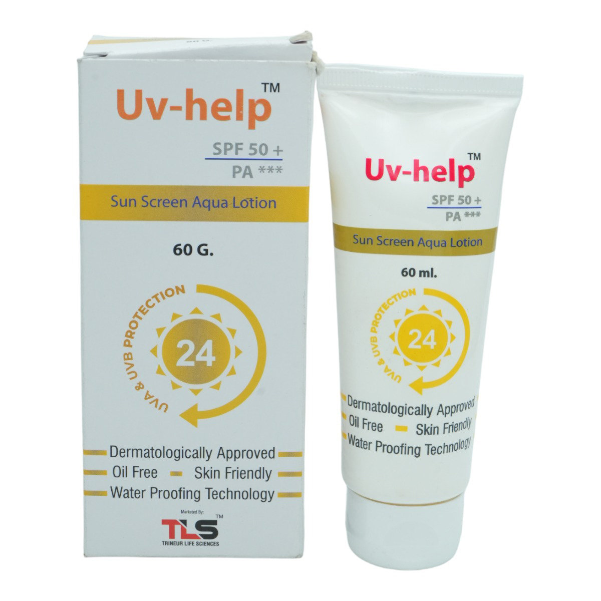 UV-Help Aqua SPF 50+ Lotion 60 gm, Pack of 1 UV-Help Aqua SPF 50+ Lotion 60 gm, Pack of 1