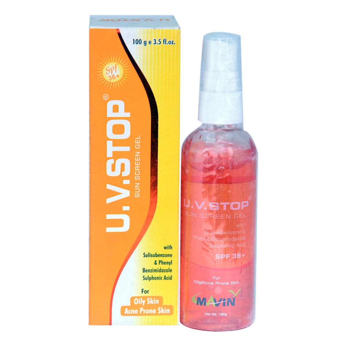 U.V.Stop Spf 36+ Sunscreen Gel 100 gm, Pack of 1 U.V.Stop Spf 36+ Sunscreen Gel 100 gm, Pack of 1