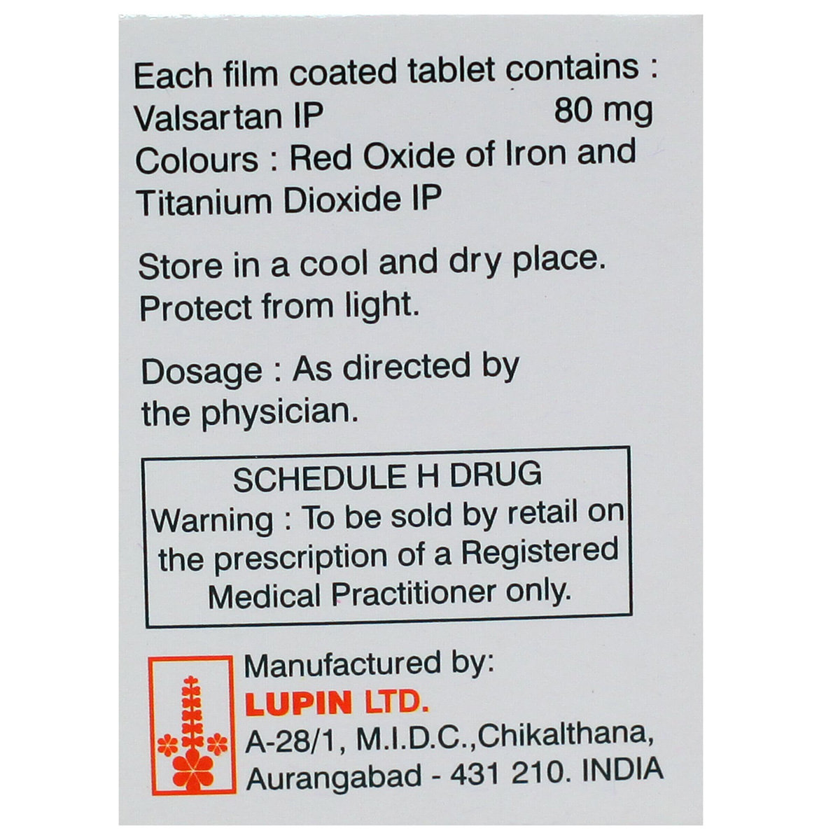 Valent 80 mg Tablet 10's, Pack of 10 TabletS Valent 80 mg Tablet 10's, Pack of 10 TabletS