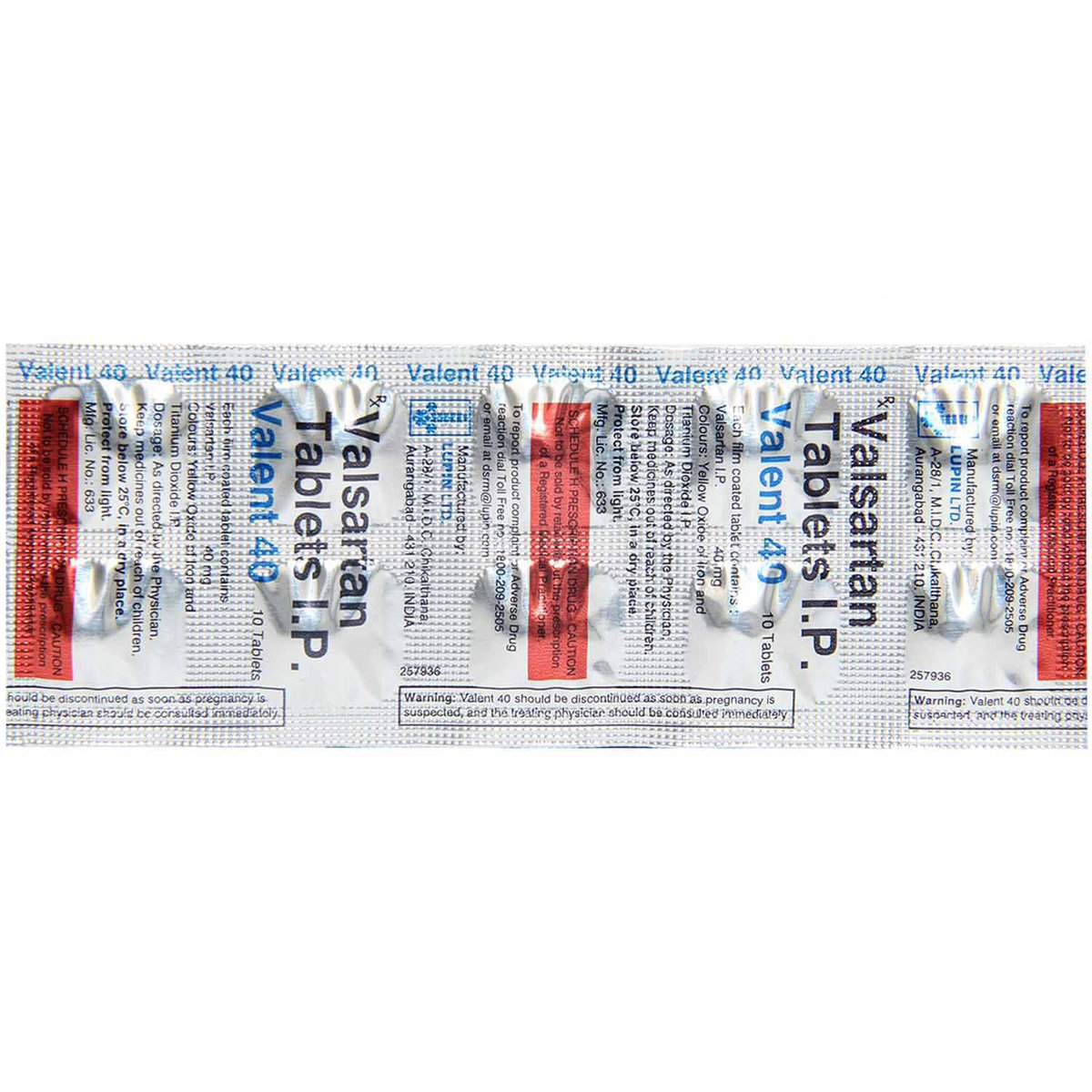 Valent 40 Tablet 10's, Pack of 10 TABLETS Valent 40 Tablet 10's, Pack of 10 TABLETS