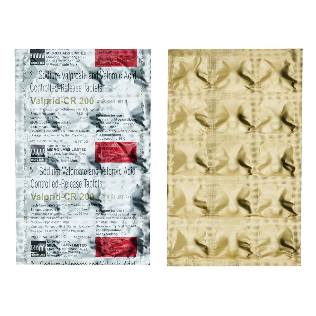 Valprid-CR 200 Tablet 15's, Pack of 15 TabletS Valprid-CR 200 Tablet 15's, Pack of 15 TabletS