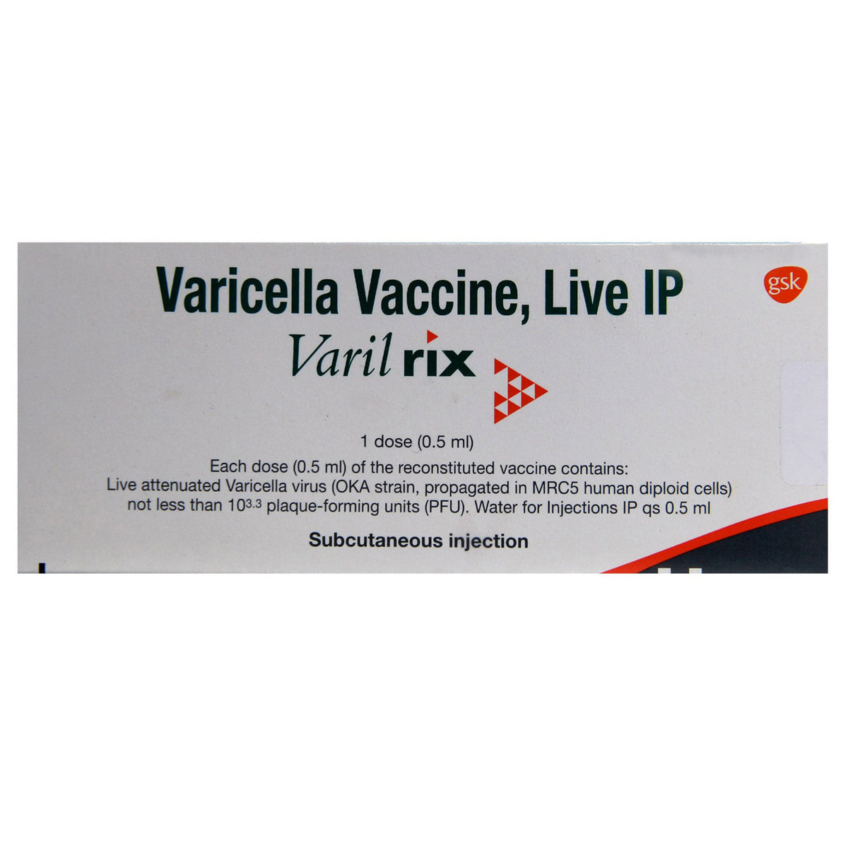 Varilrix Vaccine 0.5 ml, Pack of 1 Varilrix Vaccine 0.5 ml, Pack of 1