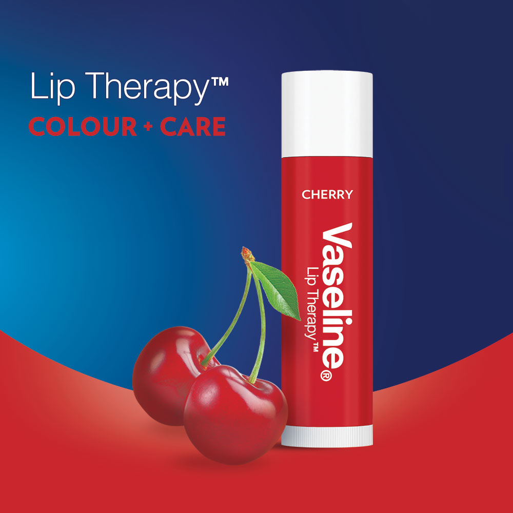 Vaseline Color & Care Cherry Chapstick, 4.5 gm, Pack of 1 Vaseline Color & Care Cherry Chapstick, 4.5 gm, Pack of 1