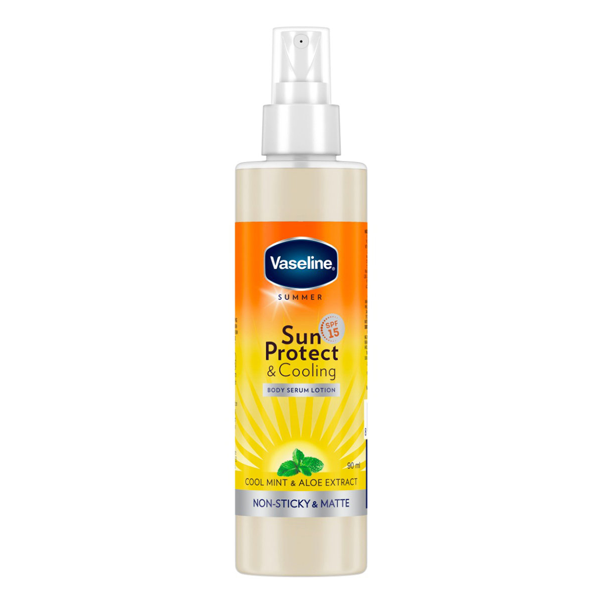 Vaseline Sun Protect & Cooling SPF 15 Body Serum Lotion, 90 ml, Pack of 1 Vaseline Sun Protect & Cooling SPF 15 Body Serum Lotion, 90 ml, Pack of 1