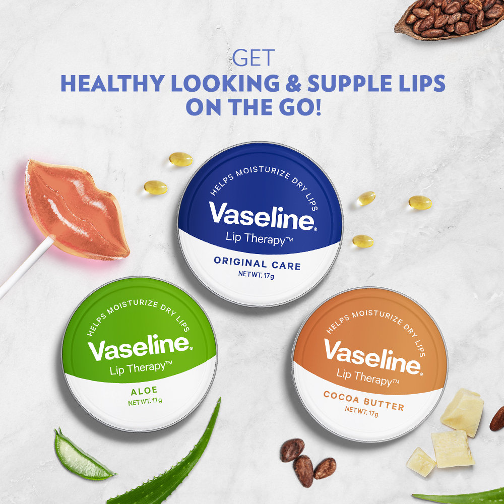 Vaseline Lip Therapy Cocoa Butter Lip Balm 17 gm | Infused With Cocoa Butter | Hydrates & Moisturises Dry Lips | Give Natural & Glossy Shine, Pack of 1 Vaseline Lip Therapy Cocoa Butter Lip Balm 17 gm | Infused With Cocoa Butter | Hydrates & Moisturises Dry Lips | Give Natural & Glossy Shine, Pack of 1