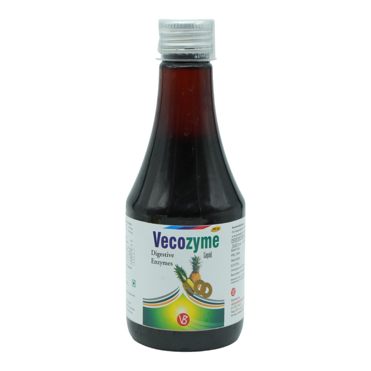 Vecozyme Cardamom & Pineapple Flavour Liquid 200 ml, Pack of 1 Liquid Vecozyme Cardamom & Pineapple Flavour Liquid 200 ml, Pack of 1 Liquid