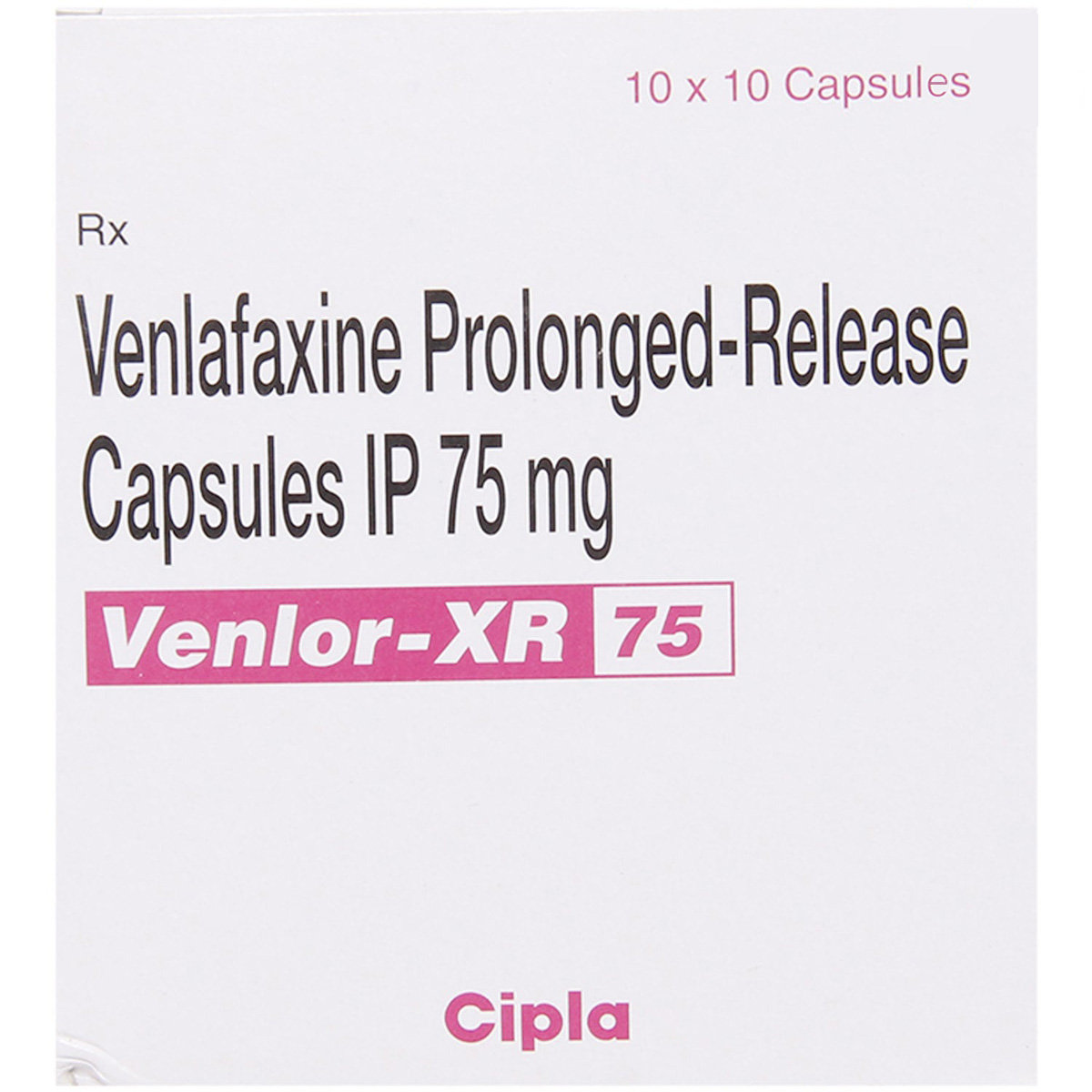 Venlor-XR 75 Capsule 10's, Pack of 10 CAPSULES Venlor-XR 75 Capsule 10's, Pack of 10 CAPSULES