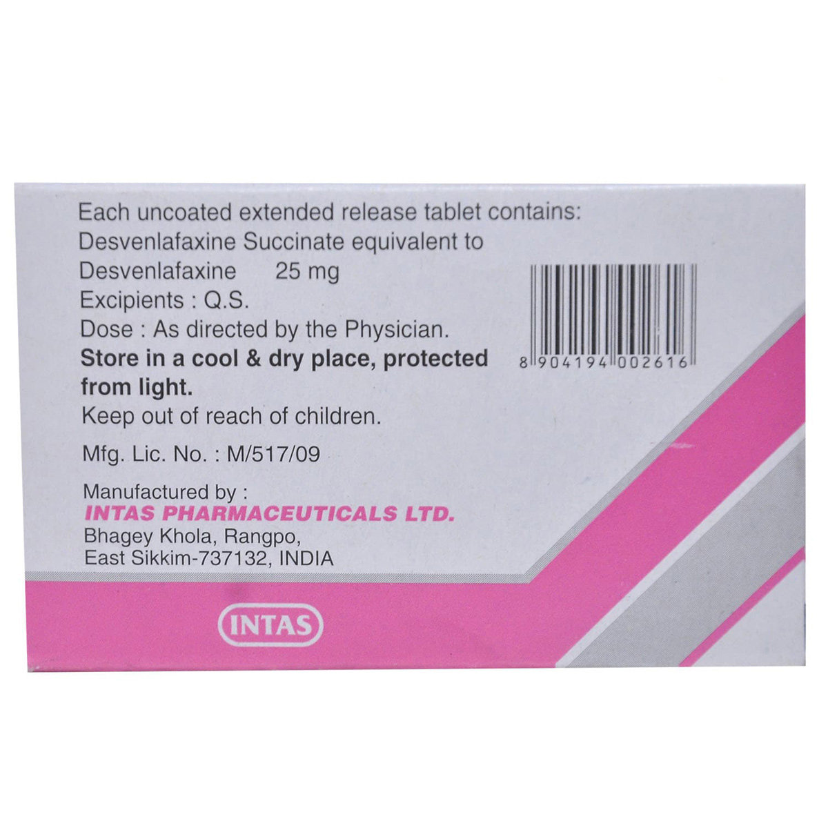 Ventab DXT 25 Tablet 10's, Pack of 10 TABLETS Ventab DXT 25 Tablet 10's, Pack of 10 TABLETS