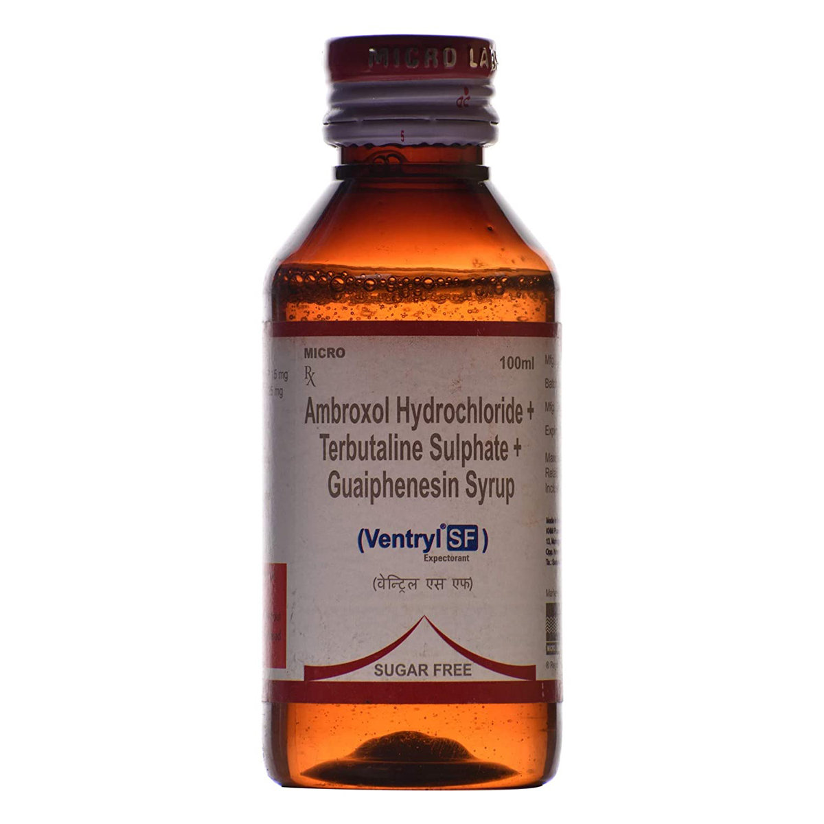 Ventryl SF Expectorant 100 ml, Pack of 1 Expectorant Ventryl SF Expectorant 100 ml, Pack of 1 Expectorant