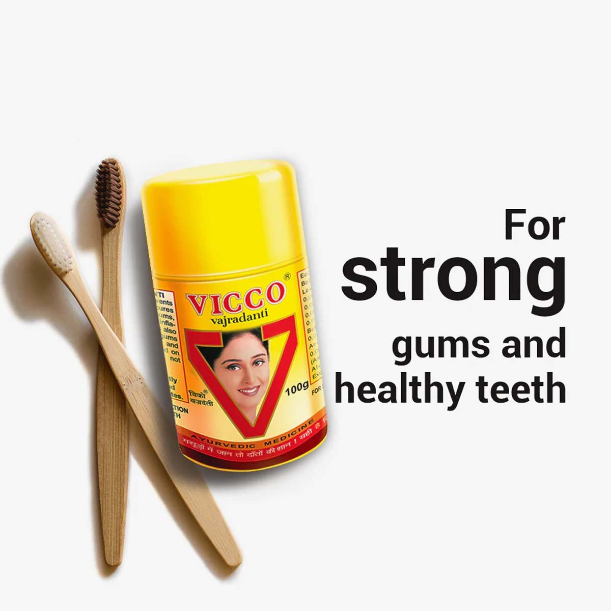 Vicco Vajradanti Ayurvedic Tooth Powder, 100 gm, Pack of 1 Vicco Vajradanti Ayurvedic Tooth Powder, 100 gm, Pack of 1