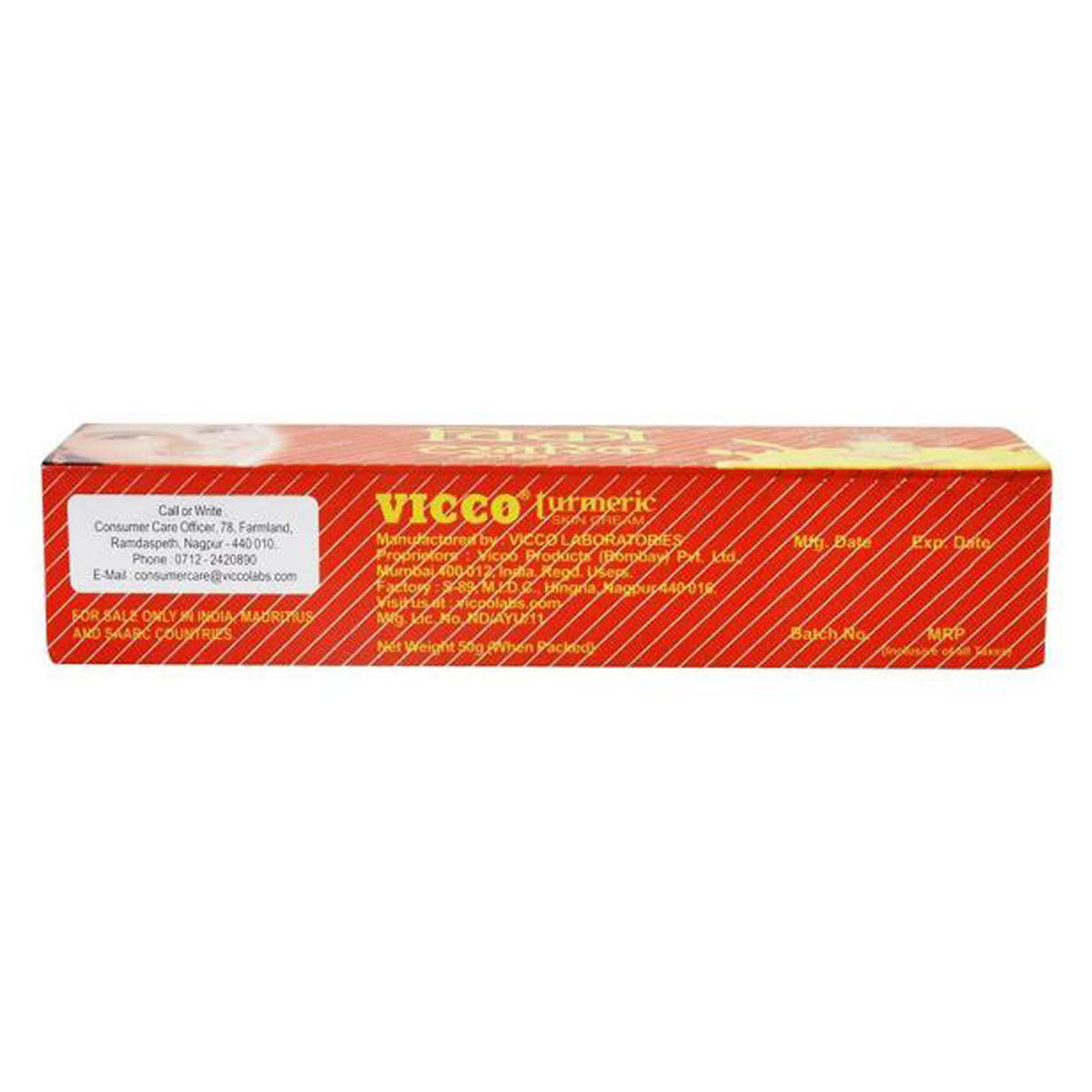 Vicco Turmeric Skin Cream 50 gm | With Sandalwood | Ayurvedic Cream | Cure Skin Infections | For Healthy & Clear Skin, Pack of 1 Vicco Turmeric Skin Cream 50 gm | With Sandalwood | Ayurvedic Cream | Cure Skin Infections | For Healthy & Clear Skin, Pack of 1