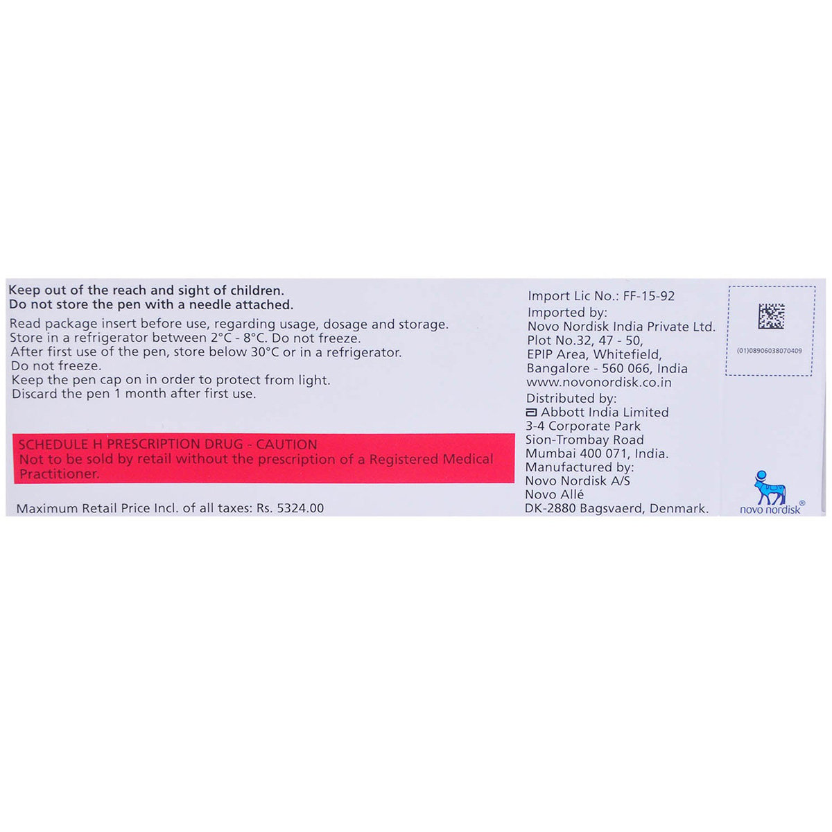 Victoza Solution for Injection 3 ml, Pack of 1 Injection Victoza Solution for Injection 3 ml, Pack of 1 Injection