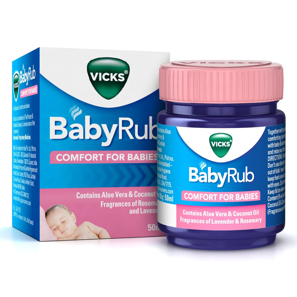 Vicks Baby Rub Balm, 50 ml, Pack of 1 Vicks Baby Rub Balm, 50 ml, Pack of 1