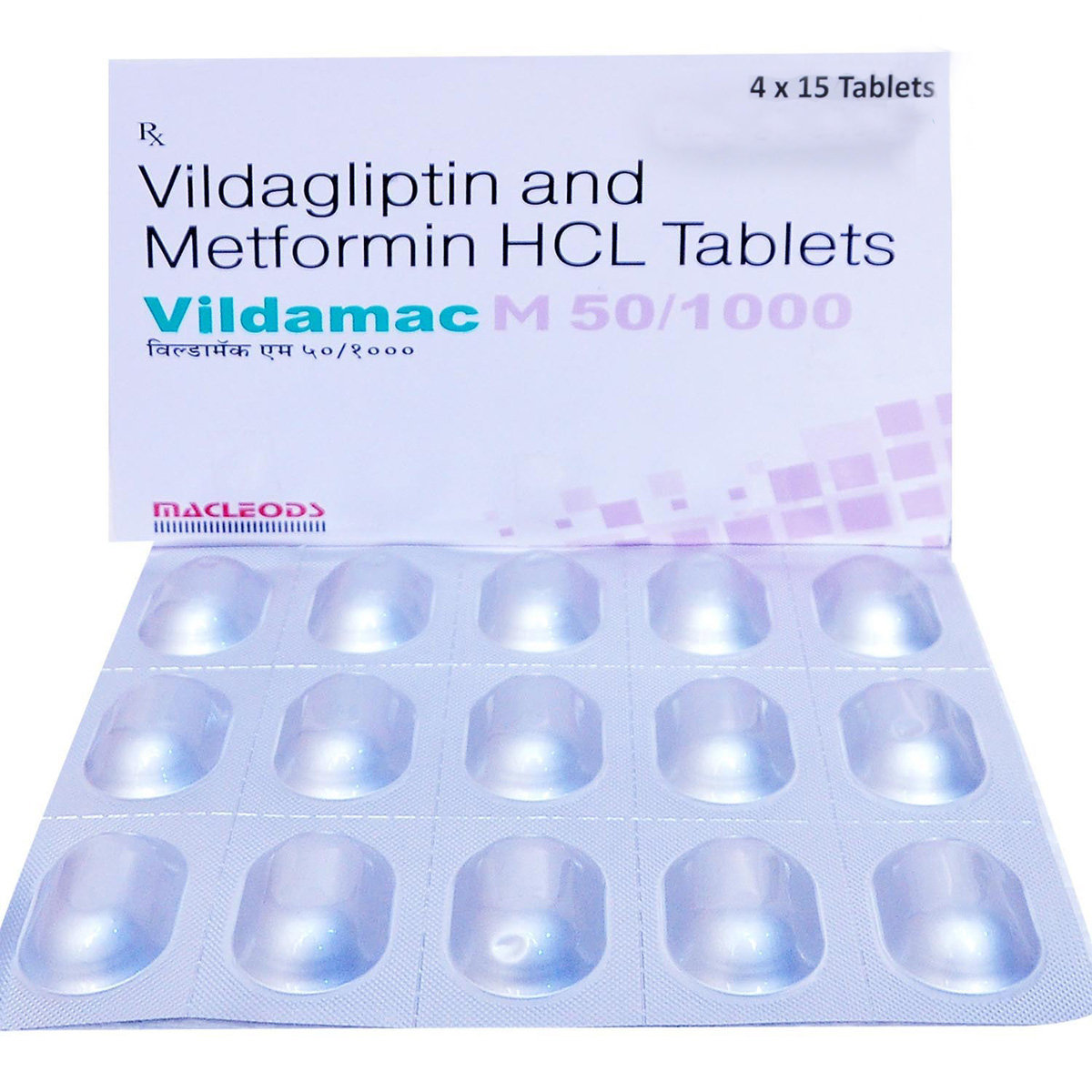 Vildamac M 50/1000 Tablet 15's, Pack of 15 TABLETS Vildamac M 50/1000 Tablet 15's, Pack of 15 TABLETS