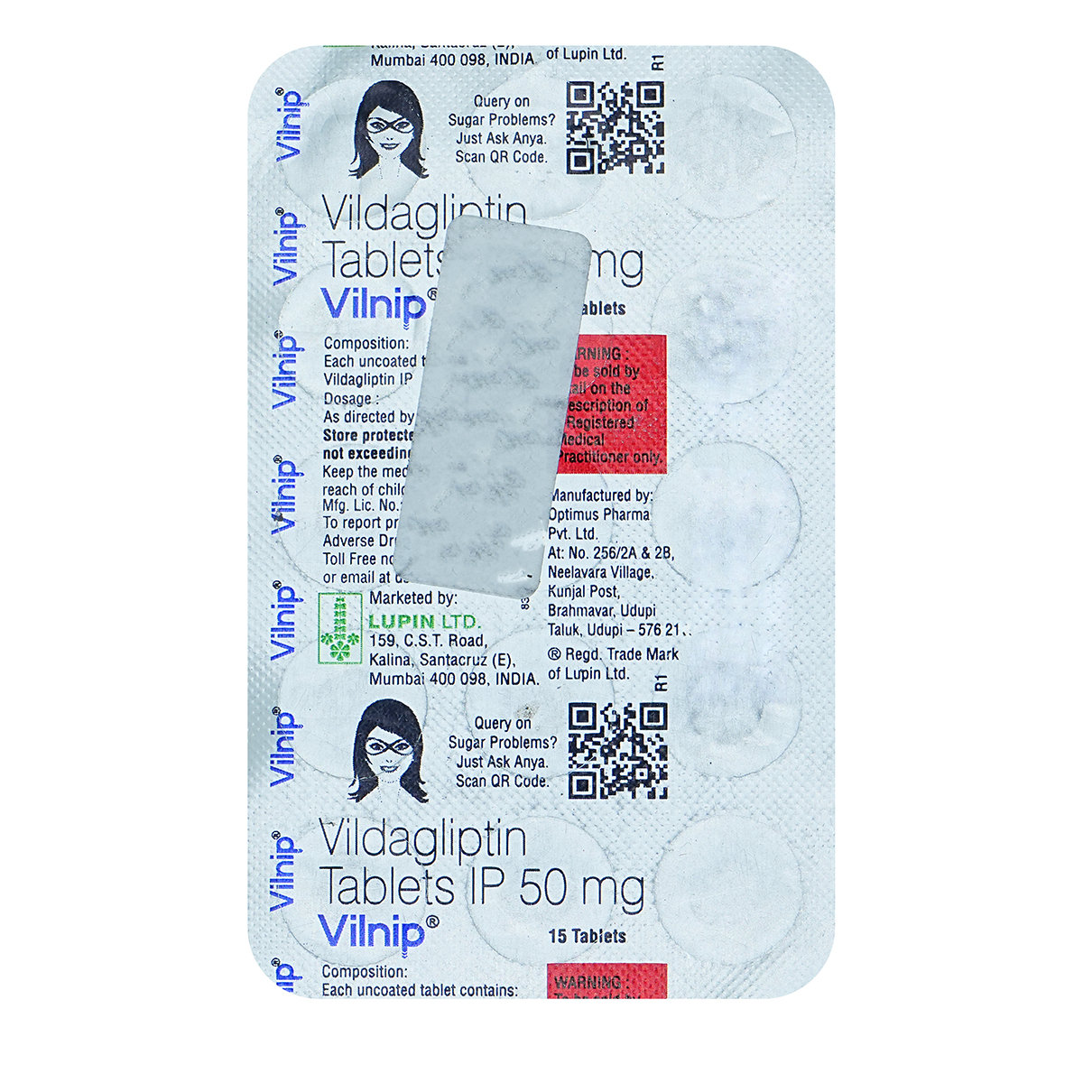 Vilnip Tablet 15's, Pack of 15 TABLETS Vilnip Tablet 15's, Pack of 15 TABLETS
