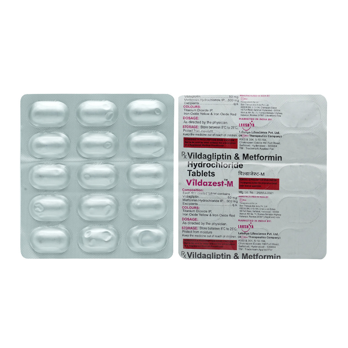 Vildazest-M Tablet 15's, Pack of 15 TABLETS Vildazest-M Tablet 15's, Pack of 15 TABLETS