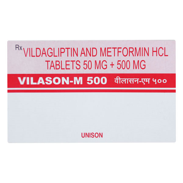 Vilason M 500 Tablet 10's, Pack of 10 TABLETS Vilason M 500 Tablet 10's, Pack of 10 TABLETS