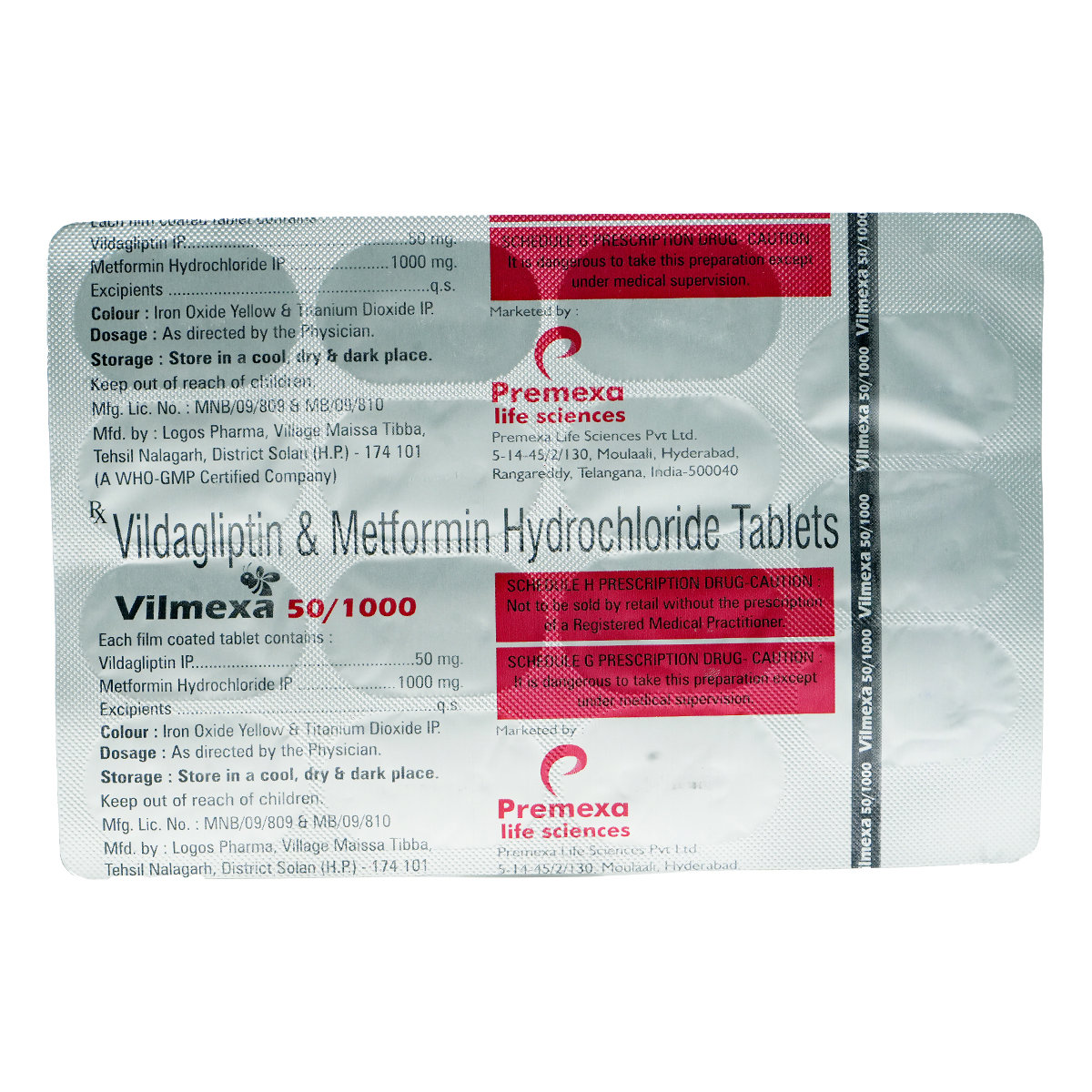 Vilmexa 50/1000 Tablet 15's, Pack of 15 TABLETS Vilmexa 50/1000 Tablet 15's, Pack of 15 TABLETS